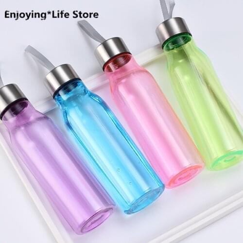 New Plastic Water Bottle Cute Children Water Cup Outdoor Portable Bottle Tea Bottle for Kids