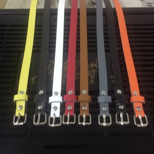 Thin Belt Candy Colours Strap Faux Leather Belt Waistband for Ladies Dress Shirt Wearing New Arrival Womens Fashion 2020 Buckle
