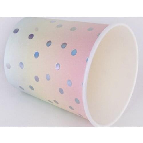 Disposable Environment-Friendly Degradable Gilded Festival Birthday Party Drink Cup