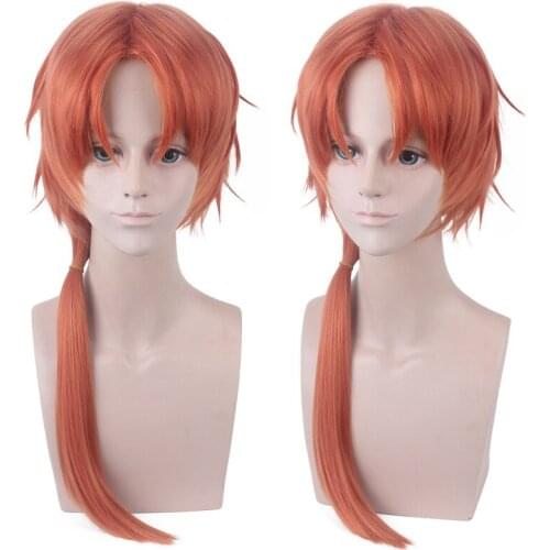 Anime Toilet-Bound Hanako-kun ao i akana Cosplay Wig Long Orange Hair Wigs For Halloween Party