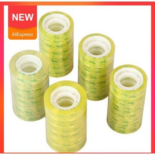 30m Office Stationery Transparent Tape Seal Tape High Accessories Tape Viscidity Strong Packaging Office School Self-adhesi E3F9