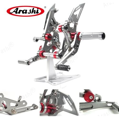 Arashi MT07 Adjustable Footrest Foot Peg For YAMAHA MT FZ 07 2014 2015 2016 2017 2018 2019 Rider Rear Sets Rearset Footrest