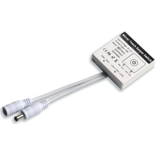 CE Wholesale 5A 12VDC Single Button Light Touching Control Switch Bathroom Wall Mirror Touch Sensor