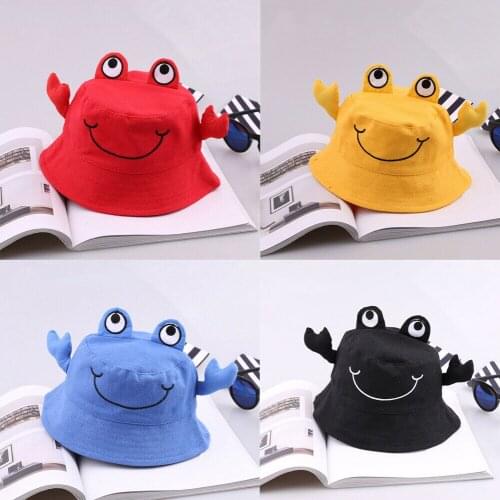 1-4Year Newborn Baby Boy Girl Infant Cartoon Bucket Beach Outdoor Sun Hat Toddler Monster Cap Baby Summer Accessories Gifts