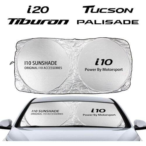 Car Windshield Sun Shade Cover For Hyundai Tucson I10 I20 Tiburon Palisade Grandeur Getz Nexo Auto Accessories Anti UV Reflector