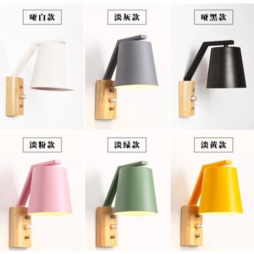 Europe Colour Wall Lamp Originality Restaurant Bedroom Bedside Aisle Study Children House Arts Ice Cream Modern Wall Lamp