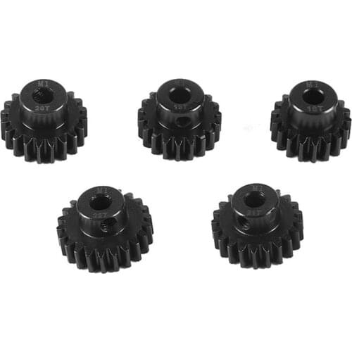 SURPASSHOBBY 5Pcs M1 5mm 11T-15T/15T-19T/18T-22T Pinion Motor Gear For 1/8 RC Buggy Car Monster Truck