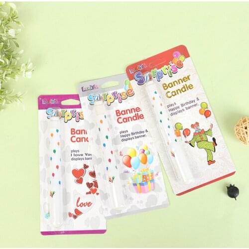 Surprise Party Cake Candle high quality Whimsy Clown Plug-in Love Cake Topper Insert Creative