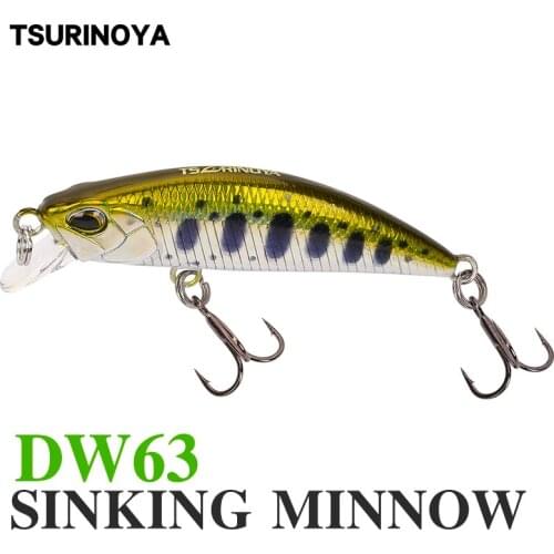 TSURINOYA Fishing Lure 50mm5g Sinking Minnow Bait Swimbait Fake Lure Bait Isca Artificiais Bait Pesca Leurre Fishing Wobblers