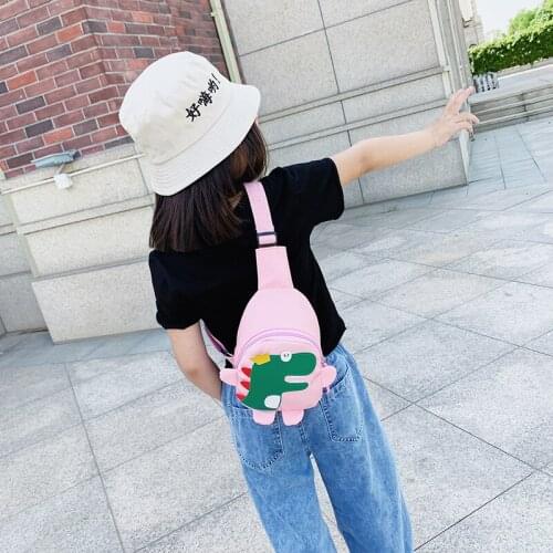 Weysfor 2020 Fashion Toddler Kids Chest Bag Cartoon Cute 3D Dinosaur Mini Messenger Bag Portable Fashion Outdoor Crossbody Bag