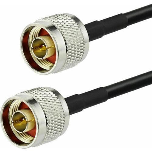 YiNiTone Test cable 12inch/30cm RG58 N Type male to N male plug RF Pigtail Coaxial Coax Jumper Cable for Radio test