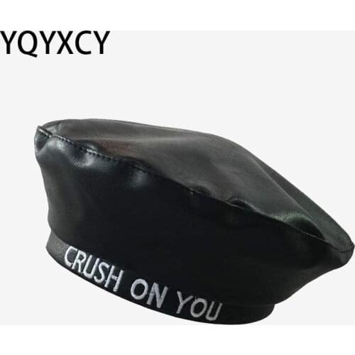 Женские кожаные шапки YQYXCY China At AliExpress