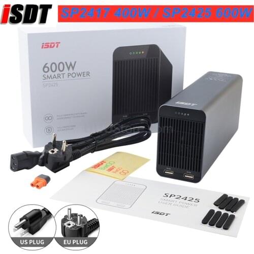ISDT SP2417 400W / SP2425 600W RC Battery Charger Adapter Power Supply Adapter With Dual USB Charging Output for RC Models