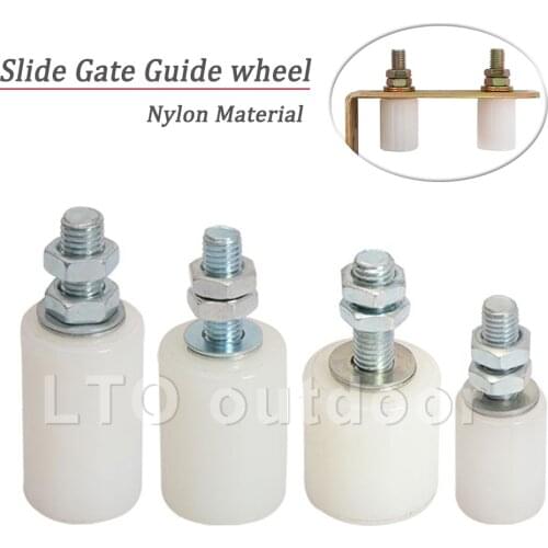 1Pcs Multi-size Slide Gate Guide Roller, Nylon Rollers/wheels with Bolt and Nuts for Electric Door Sliding Gate