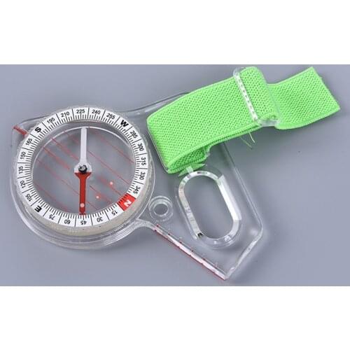 1PC Portable Compass Map Scale Compass Outdoor Professional Thumb CompassDDOD0528 8cmx7cm