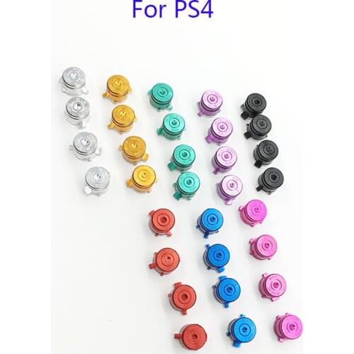 10sets For Sony Playstation 3 4 Aluminum Metal Bullet Buttons Mod Kit Set for PS3 PS4 Controller