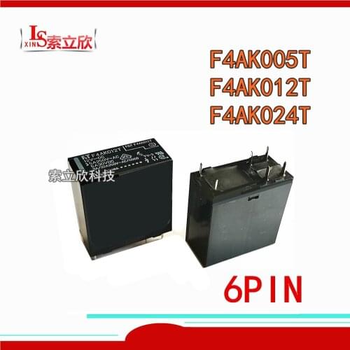 10PCS/lot 100%Original New Relay F4AK005T 5VDC F4AK012T 12VDC F4AK024T 24VDC Alternative ALA2F24 6PIN 5A