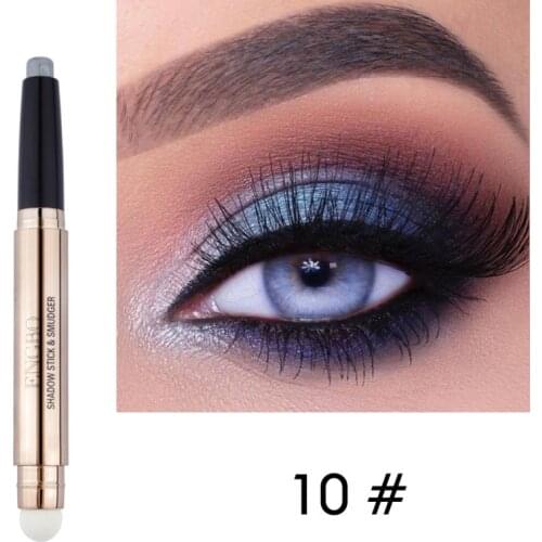12 Colors Eyeshadow Sticker Cosmetics Shadows Pencil Eyeliner Highlighter Shimmer Pigment Professional Female Makeup QBMY