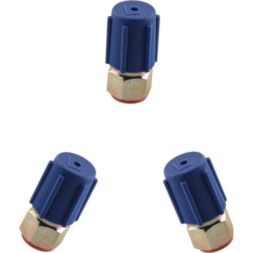 3 Pieces A/C Cooling System Charging Low Side Port Adapter Retrofit R12 To R134a Quick Disconnect