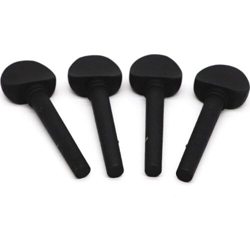 4pcs/set Imitated Ebony Wood Violin Fiddle Tuning Peg For 1/8 1/4 1/2 3/4 4/4 Violin Instrument Black