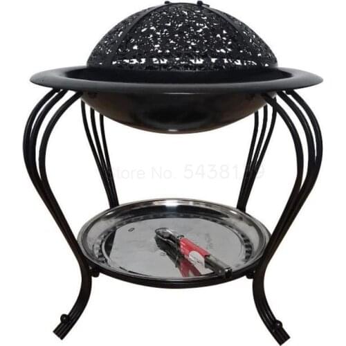 600 Indoor and outdoor barbecue pits charcoal grill stove solid wood smokeless carbon winter heater grill charcoal stove