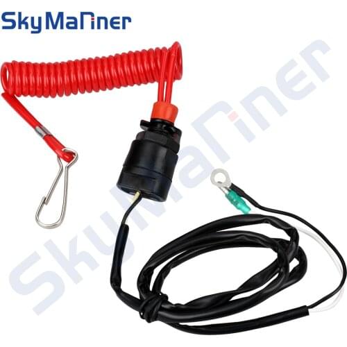 6E9-82575-09 66T-82575 Kill Stop Switch & Safety Tether Lanyard For Yamaha Tohatsu Parsun Honda Outboard engine parts