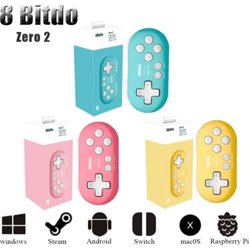 8BitDo ZERO 2 Bluetooth Wireless Controller Candy Color Mini Game Joystick For Nintendo Switch lite Game Machine PS3 PC Steam