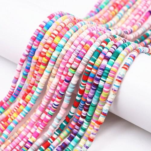 Polymer Clay Beads 4-6mm 350pcs/lot Rubber Clay Spacer Beads for Boho DIY Jewelry Making Findings Bracelet Accessory