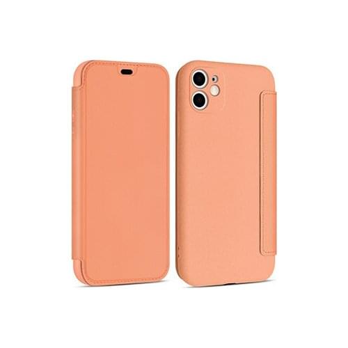Soft Liquid Silicone Flip Case For iphone 12 Pro 11 Pro Max For iphone X XR XS Max 8 7 Plus SE 2020 Lens Protection Cover Coque