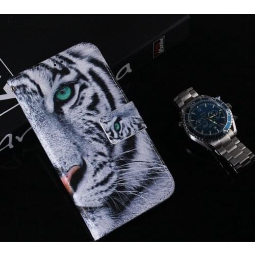 Animal Case Leather Cover Bag For Box Huawei P Smart Plus 2018 P Smart Z 2019 Panda Tiger Lion Wolf Owl Magnolia Flower DP26F