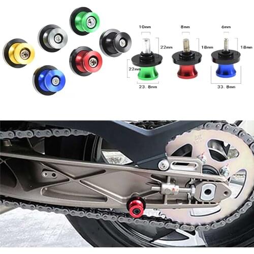 For DUCATI MONSTER 695 696 796 797 821 Monster 821 1200 1200S 1200R 6/8/10MM Motorcycle SwingArm Sliders Spools CNC Stand Screw