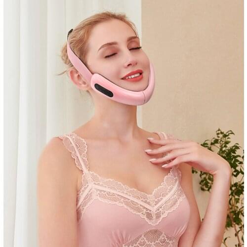 Anself Electric Face Lifting Device Smart V-Face Shaping Massager Chin V-Line Up Lift Belt Red Blue LED Photon Therapy