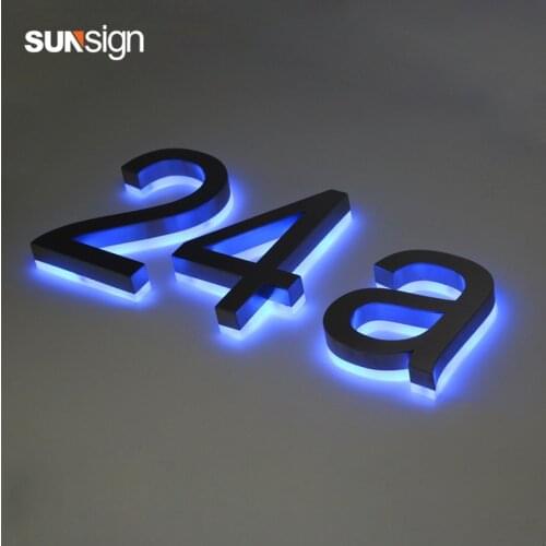 H 30cm Shanghai wholesale LED diy 3D reverse channel halo lit letters
