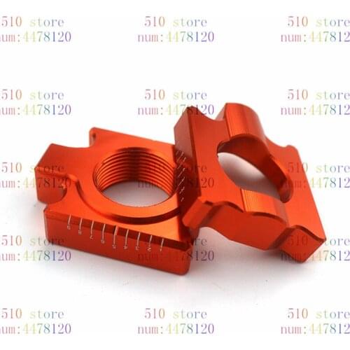 Good quality CRF Billet Aluminum Rear Chain Adjuster Axle Blocks CR125R 250R CRF250R X 450R X MOTOCROSS DIRT BIKE