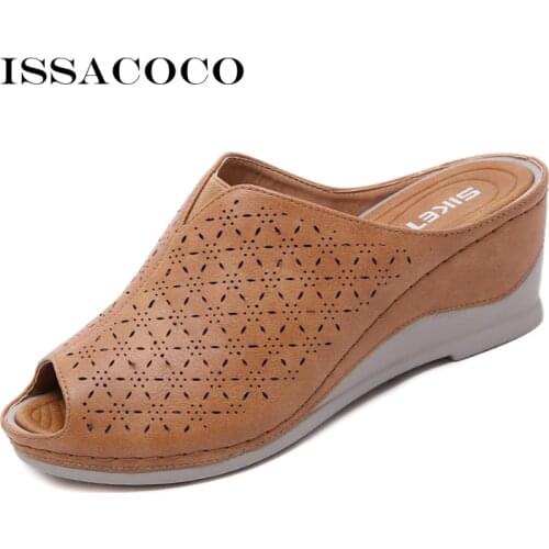 Issacoco Women's Open Toe Shoes