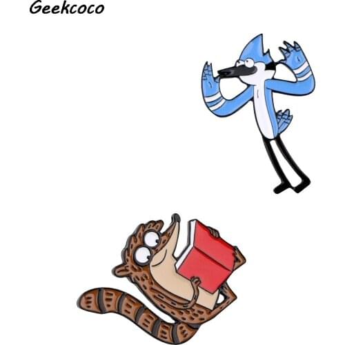 J2589 Fashion Animals Enamel Pins and Brooch Backpack Clothes Badge Women and Men Cartoon Tie Pins Charm Jewelry