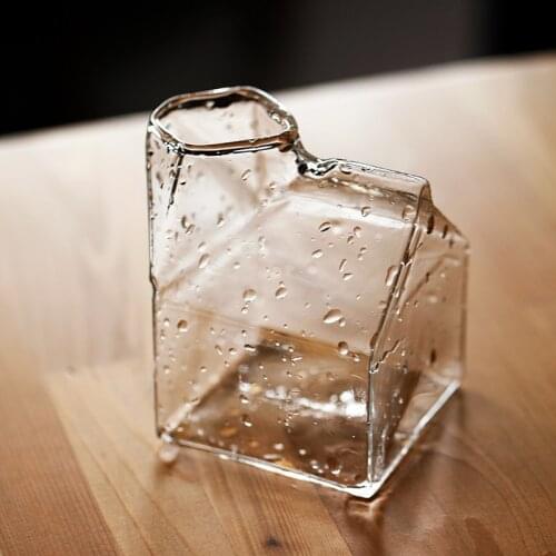 Kawaii Glass Mug Coffee Mug Water Tea Cup Kitchen Transparent Drinkware Milk Juice Cup Cute Reusable Glassware