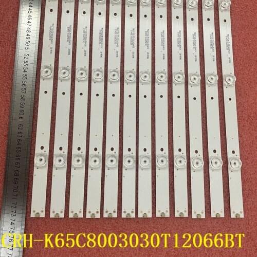 Kit 12pcs LED backlight bar For HAIER 65UG6550G 65UGX3500 65UG6550GA LVU650CSDN CRH-K65C8003030T12066BT-REV1.0