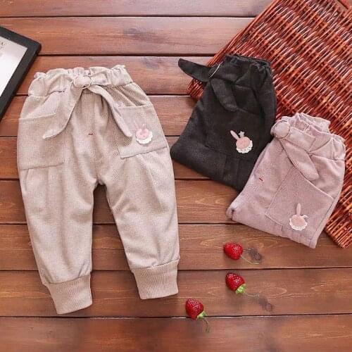 Spring Autumn Newborn Baby Girl Pants Cute Rabbit Pattern Soft Cotton loose Comfortable Kids Fashion Clothes Leggings