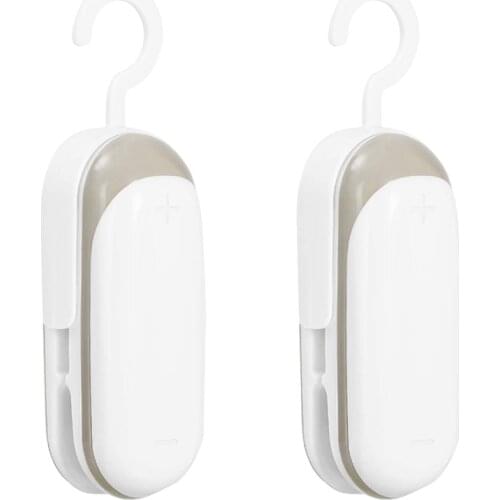 Mini Bag Sealer, 2 In 1 Heat Sealer And Cutter With Hook, Portable Food Sealer, Handheld Bag Sealer For Kitchen,Travel