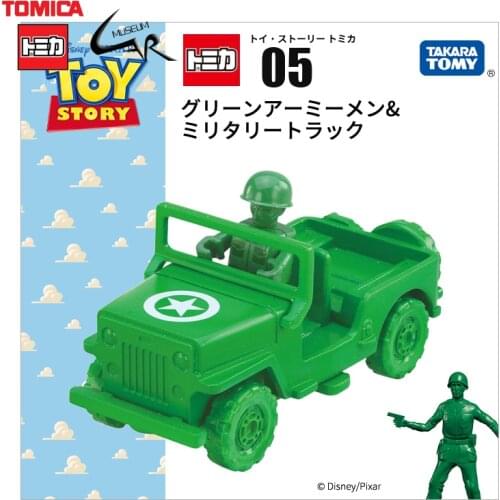 Takara Tomy Tomica Alloy Car Model Diecast Disneys Toys Story Jeep Soldier Doll Kids Gifts