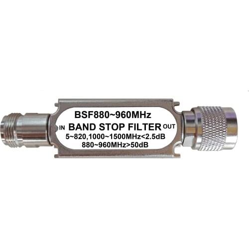 N Type Connector Band Stop Filter BSF880-960MHz