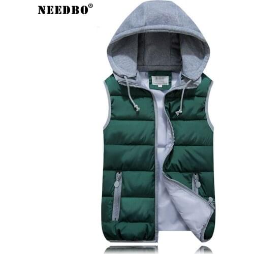 NEEDBO Women Vest Jackets Winter Outerwear Tops Plus Size Women Sleeveless Jacket Autumn Female Vest Windproof Warm Waistcoat
