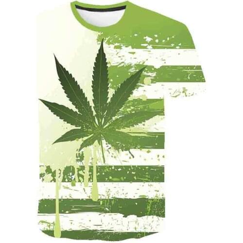 New 3D Printed Colourful Maple Leaf Fashion Kids Boy Girl Summer T Shirt Men Women Child Short Sleeve Casual T-Shirt Tops Tees