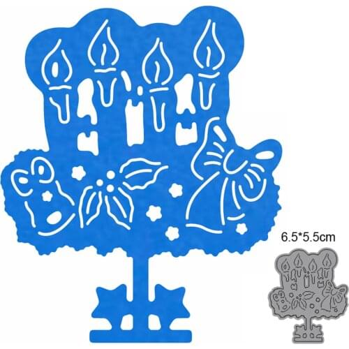 2021 new metal cutting dies cut die mold Christmas Candle decoration Scrapbook paper craft knife mould blade punch stencils dies