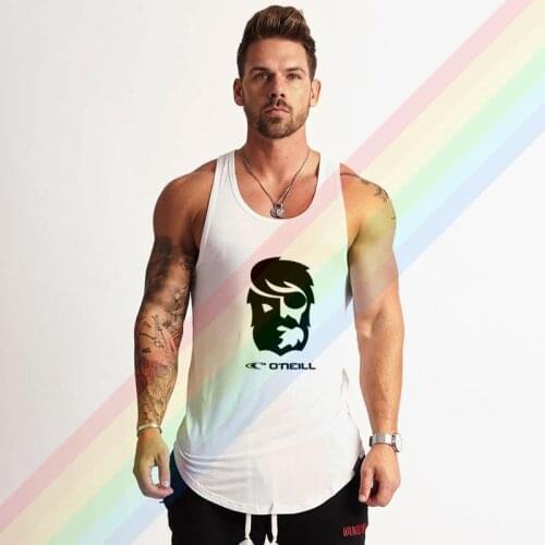 ONeil One-eyed Man With Black Logo Brand Gym Clothing Bodybuilding Cotton Tank Tops For Men Summer Singlet Sleeveless Plus Size