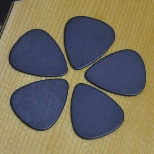 Lots of 100pcs Solid Black 1mm Heavy Gauge Delrin Guitar Bass Picks Plectrums