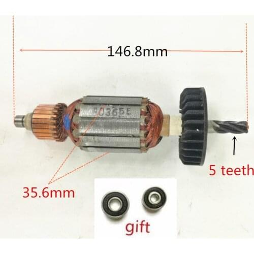 ARMATURE 220V-240V Rotor 360655E 360655F For Hitachi DV18V D13VH D10VJ