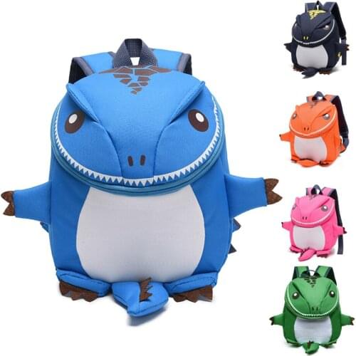 2-6 Years Toddler Baby Girls Boys Backpack Cute Cartoon Shoulder Bag Dinosaur Outfit Children Zipper Schoolbag Kids Gift