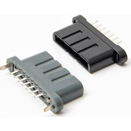 Grey Black Repair Replacement Parts Power Charging Socket Plug Interface Socket For Xbox 360 Controller Memory card male jack